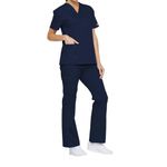 Signature Scrub Top Navy Xl