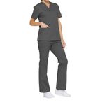 Signature Scrub Top Pewter M