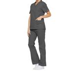 Signature Scrub Top Pewter Xs