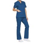 Signature Scrub Top Royal Blue Xl