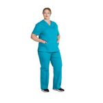 Signature Scrub Top Teal 3Xl