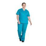 Signature Scrub Top Teal 2Xs