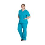 Signature Scrub Top Teal 2Xs