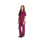 Signature Scrub Top Wine Xl
