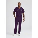 Structure Scrub Trouser Eggplant 3Xl