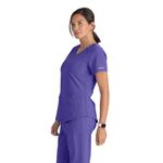 Breeze Womens Scrub Top Grape Xl