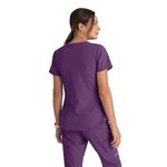 Breeze Womens Scrub Top Eggplant L