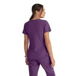 Breeze Womens Scrub Top Eggplant 2Xl