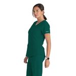 Breeze Womens Scrub Top Hunt Grn 5Xl
