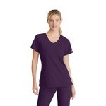 Reliance Womens Scrub Top Egpl 2Xs