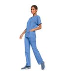 4700 Unisex Scrub Top Ceil Blue Xs