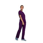 4700 Unisex Scrub Top Eggplant L