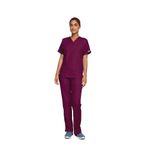 4700 Unisex Scrub Top Wine 3Xl