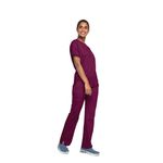 4700 Unisex Scrub Top Wine 2Xs