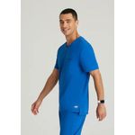 Flex Knit Scrub Top Royal Blue 5Xl