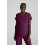 Serene Knit Scrub Top Wine 5Xl