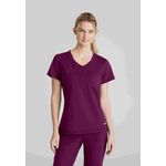 Flow Knit Scrub Top Wine S