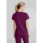 Flow Knit Scrub Top Wine Xl