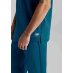 Flex Knit Scrub Top Bah Blue Xs