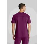 Flex Knit Scrub Top Wine 4Xl