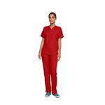 4700 Unisex Scrub Top Red Xl