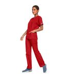 4700 Unisex Scrub Top Red 2Xs