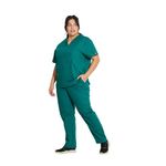 Signature Scrub Top Hunt Grn 2Xs