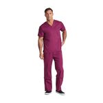 Signature Scrub Top Wine 2Xl