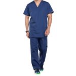 Prof V-Neck Scrub Top Navy 2Xs