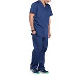 Prof V-Neck Scrub Top Navy 2Xs