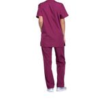 Prof V-Neck Scrub Top Wine 2Xs