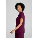 One Flux Scrub Top Wine 2Xl