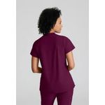 One Flux Scrub Top Wine 2Xl