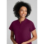 One Flux Scrub Top Wine 3Xl