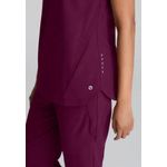 One Flux Scrub Top Wine Xs