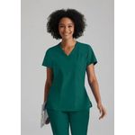 One Racer Scrub Top Hunt Grn L