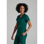One Racer Scrub Top Hunt Grn L