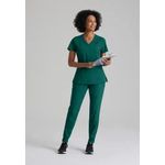 One Racer Scrub Top Hunt Grn 2Xl
