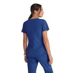 Breeze Womens Scrub Top Gal Blue Xxs