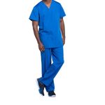 Prof V-Neck Scrub Top Ro Blue L
