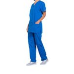 Prof V-Neck Scrub Top Ro Blue L