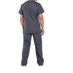 Prof V-Neck Scrub Top Pewter Xs