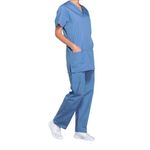 Prof V-Neck Scrub Top Ceil Blue 2Xl