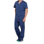 Prof V-Neck Scrub Top Navy 2Xl