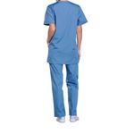 Prof V-Neck Scrub Top Ceil Blue 3Xl