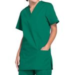 Prof V-Neck Scrub Top Hunt Green Xs