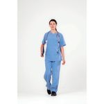 Eco Stretch Scrub Top Ceil Blue S