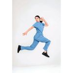 Eco Stretch Scrub Top Ceil Blue Xl