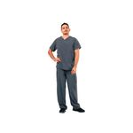 Eco Stretch Scrub Top Pewter 2Xl