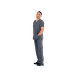 Eco Stretch Scrub Top Pewter 2Xl